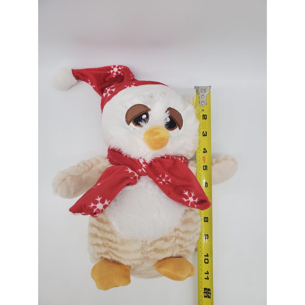 Christmas Owl with Hat and Scarf - 10"